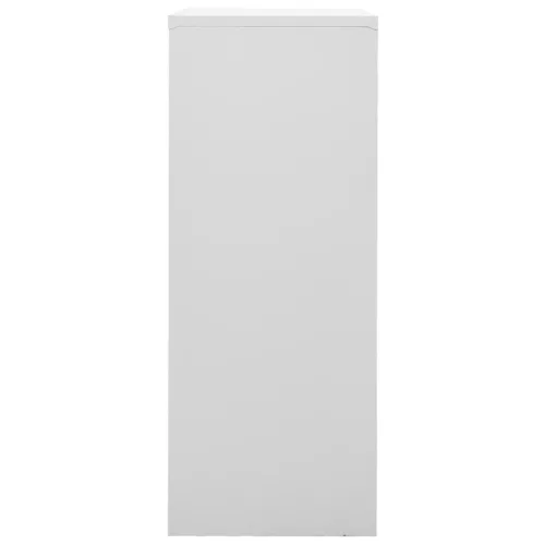 Világosszürke acél irodai szekrény 90 x 40 x 102 cm