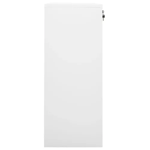 Fehér acél irodai szekrény 90 x 40 x 102 cm