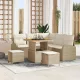 Kerti Kanapé Szett párnával 8 pcs Beige és krém 80 x 80 x 71 cm