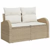 Kerti Kanapé Szett párnával 8 pcs Beige és krém 80 x 80 x 71 cm