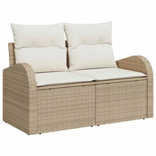 Kerti Kanapé Szett párnával 8 pcs Beige és krém 80 x 80 x 71 cm