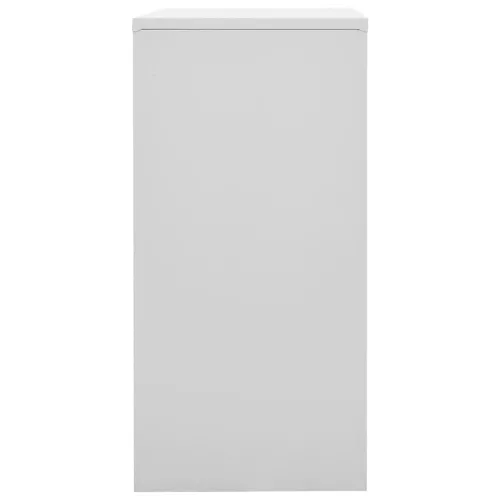 Világosszürke-kék acél zárható szekrény 90 x 45 x 92,5 cm