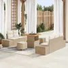 Kerti Kanapé Szett párnával 8 pcs Beige és krém 80 x 80 x 71 cm