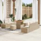 Kerti Kanapé Szett párnával 8 pcs Beige és krém 80 x 80 x 71 cm