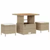 Kerti Kanapé Szett párnával 9 pcs Beige és krém 80 x 80 x 71 cm