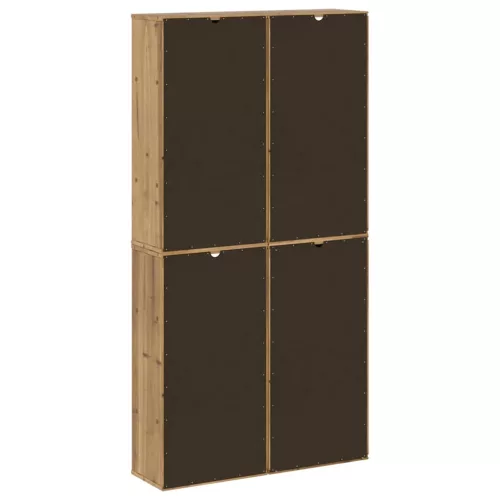 4 db tömörfa fenyőfa oldalsó szekrény ODDA 40x24x79 cm