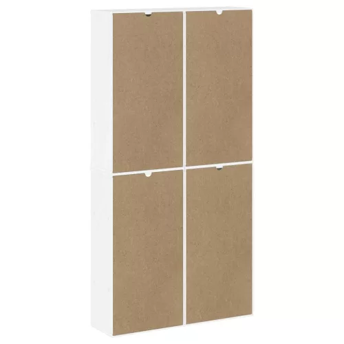4 db fehér tömörfa fenyőfa oldalsó szekrény ODDA 40x24x79 cm