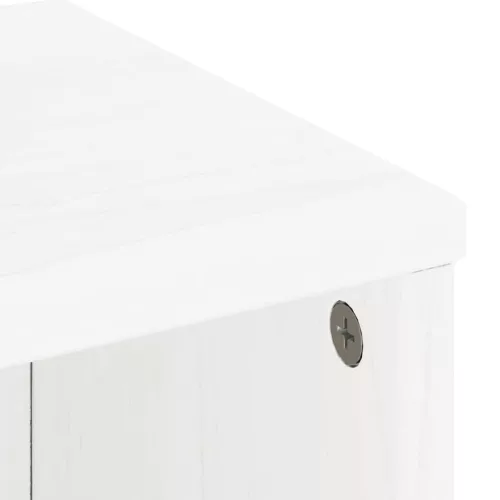 4 db fehér tömörfa fenyőfa oldalsó szekrény ODDA 40x24x79 cm
