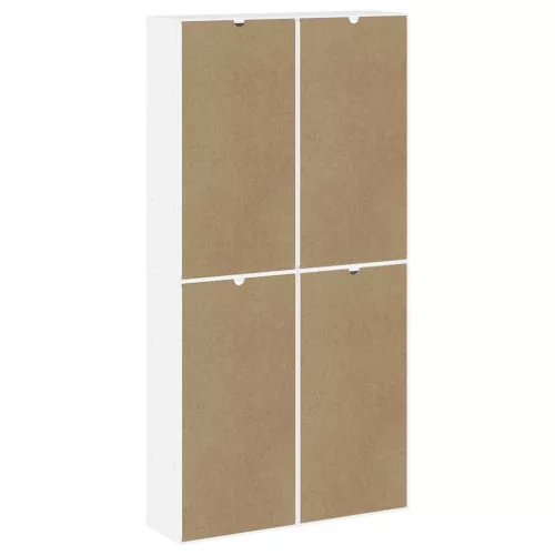 4 db fehér tömörfa fenyőfa oldalsó szekrény ODDA 40x24x79 cm