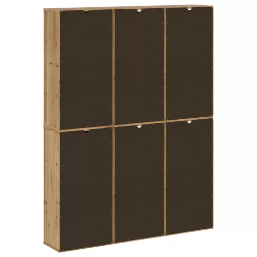 6 db tömörfa fenyőfa oldalsó szekrény ODDA 40x24x79 cm