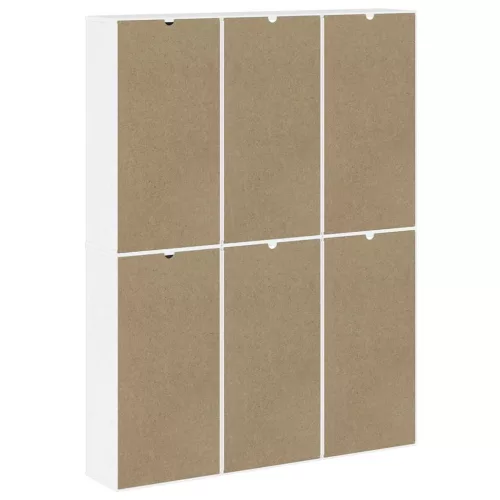6 db fehér tömörfa fenyőfa oldalsó szekrény ODDA 40x24x79 cm
