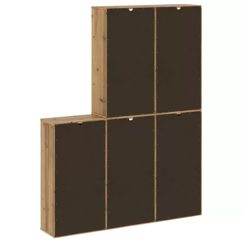 5 db tömörfa fenyőfa oldalsó szekrény ODDA 40x24x79 cm