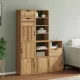 5 db tömörfa fenyőfa oldalsó szekrény ODDA 40x24x79 cm