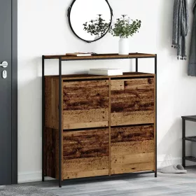   Cipőszekrény tárolóval Öreg fa 100 x 34 x 112 cm Faanyag