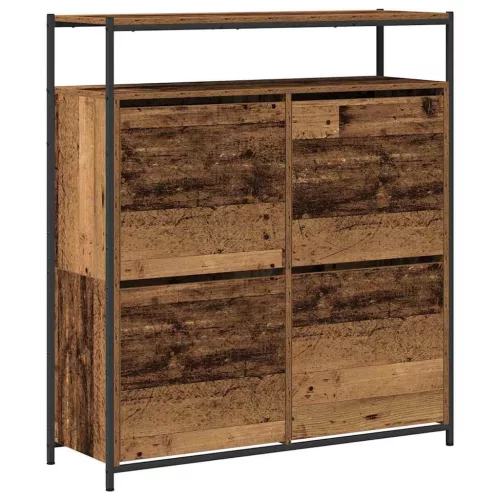 Cipőszekrény tárolóval Öreg fa 100 x 34 x 112 cm Faanyag