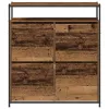 Cipőszekrény tárolóval Öreg fa 100 x 34 x 112 cm Faanyag