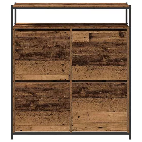 Cipőszekrény tárolóval Öreg fa 100 x 34 x 112 cm Faanyag