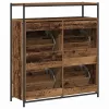Cipőszekrény tárolóval Öreg fa 100 x 34 x 112 cm Faanyag