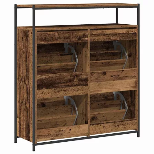 Cipőszekrény tárolóval Öreg fa 100 x 34 x 112 cm Faanyag
