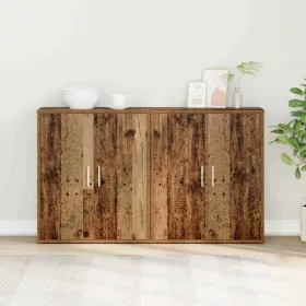   Magasfiú Falra szerelhető 2 pcs Régi fa 60 x 31 x 70 cm Faanyag