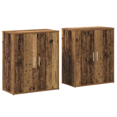 Magasfiú Falra szerelhető 2 pcs Régi fa 60 x 31 x 70 cm Faanyag