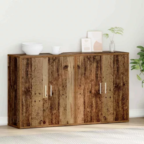 Magasfiú Falra szerelhető 2 pcs Régi fa 60 x 31 x 70 cm Faanyag