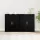Magasfiú 2 pcs Musta tammi 60 x 31 x 70 cm Faanyag
