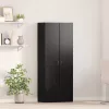 Irodai szekrény polcokkal Musta tammi 60 x 32 x 153 Faanyag