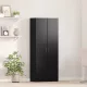Irodai szekrény polcokkal Musta tammi 60 x 32 x 153 Faanyag