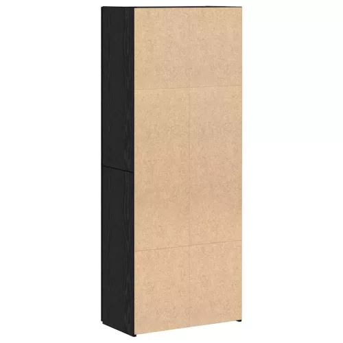 Irodai szekrény polcokkal Musta tammi 60 x 32 x 153 Faanyag