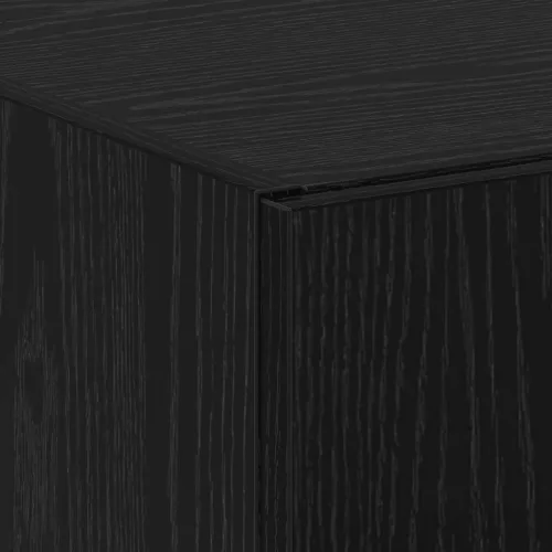 Irodai szekrény polcokkal Musta tammi 60 x 32 x 153 Faanyag