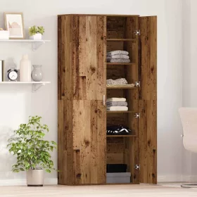 Highboard Öreg fa 80 x 35 x 180 cm Faanyag