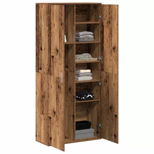 Highboard Öreg fa 80 x 35 x 180 cm Faanyag