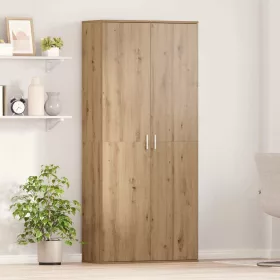Highboard kézműves tölgy 80 x 35 x 180 cm Faanyag