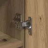 Highboard kézműves tölgy 80 x 35 x 180 cm Faanyag