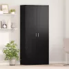 Highboard Musta tammi 80 x 35 x 180 cm Faanyag