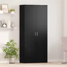 Highboard Musta tammi 80 x 35 x 180 cm Faanyag