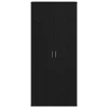 Highboard Musta tammi 80 x 35 x 180 cm Faanyag