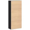Highboard Musta tammi 80 x 35 x 180 cm Faanyag