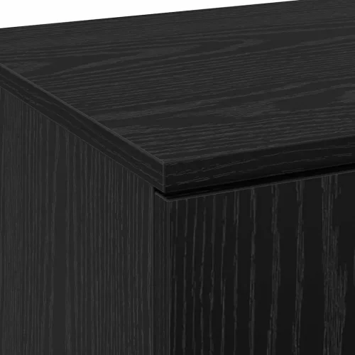 Highboard Musta tammi 80 x 35 x 180 cm Faanyag