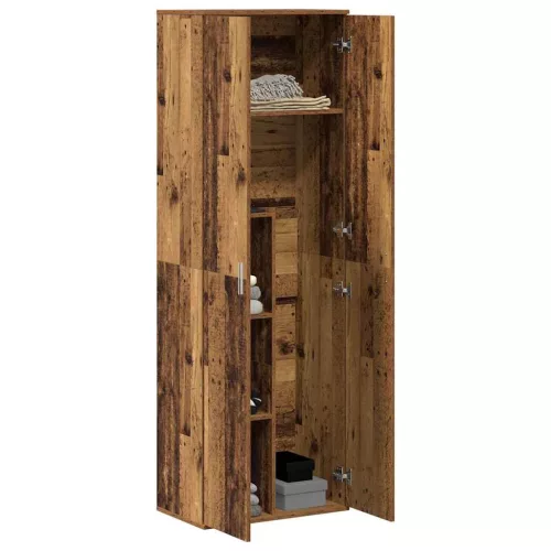 Highboard Öreg fa 60 x 35 x 180 cm Faanyag