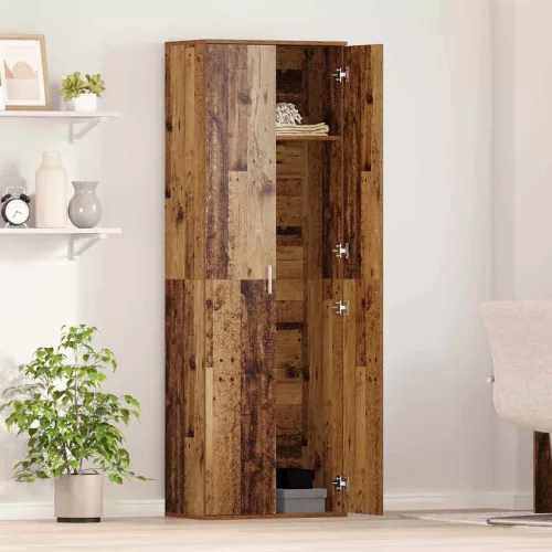 Highboard Öreg fa 60 x 35 x 180 cm Faanyag