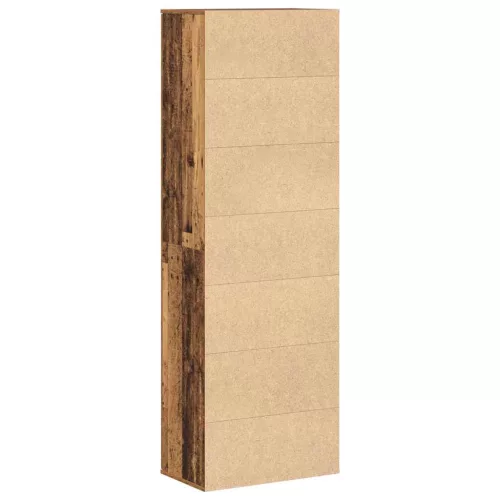 Highboard Öreg fa 60 x 35 x 180 cm Faanyag