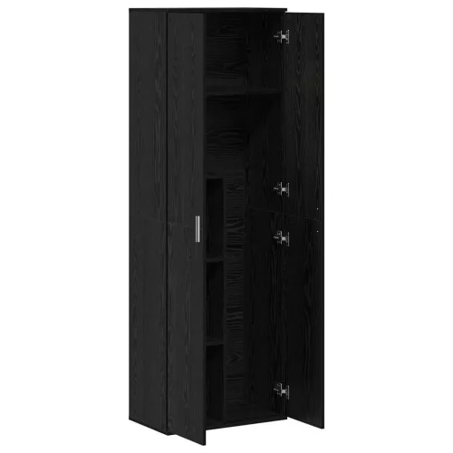 Highboard Musta tammi 60 x 35 x 180 cm Faanyag