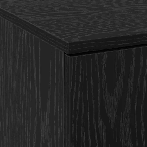 Highboard Musta tammi 60 x 35 x 180 cm Faanyag