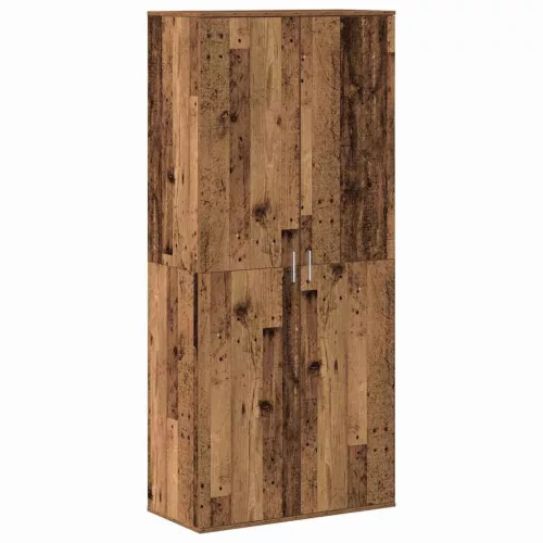 Magasító polcokkal tárolóval Öreg fa 80 x 39 x 178 cm Faanyag