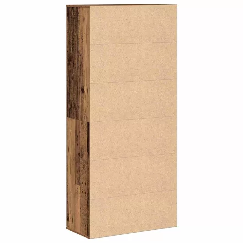 Magasító polcokkal tárolóval Öreg fa 80 x 39 x 178 cm Faanyag