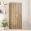Magasító polcokkal kézműves tölgy 80 x 39 x 178 cm Faanyag