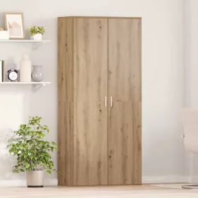   Magasító polcokkal kézműves tölgy 80 x 39 x 178 cm Faanyag