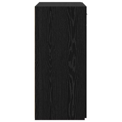 Tárolószekrény fiókkal Musta tammi 80 x 42.5 x 93.5 cm Faanyag